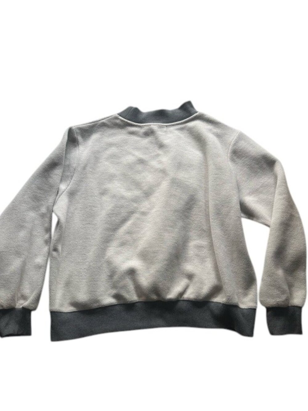 PARKE Inside Out White & Gray Mockneck Fleece L/XL - Picture 3 of 7